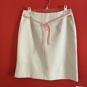 NWT Linen Skirt Fully Lined Versatile Color Women’s Size 6 Tailor B. Moss